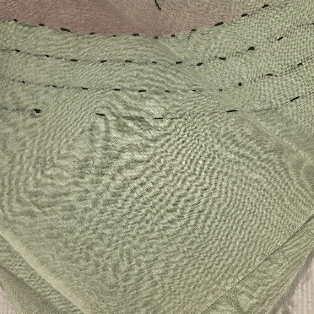 Beautiful Poppy Embroidered Linen Table Runner Fabric Pastel Artsy Bridgerton